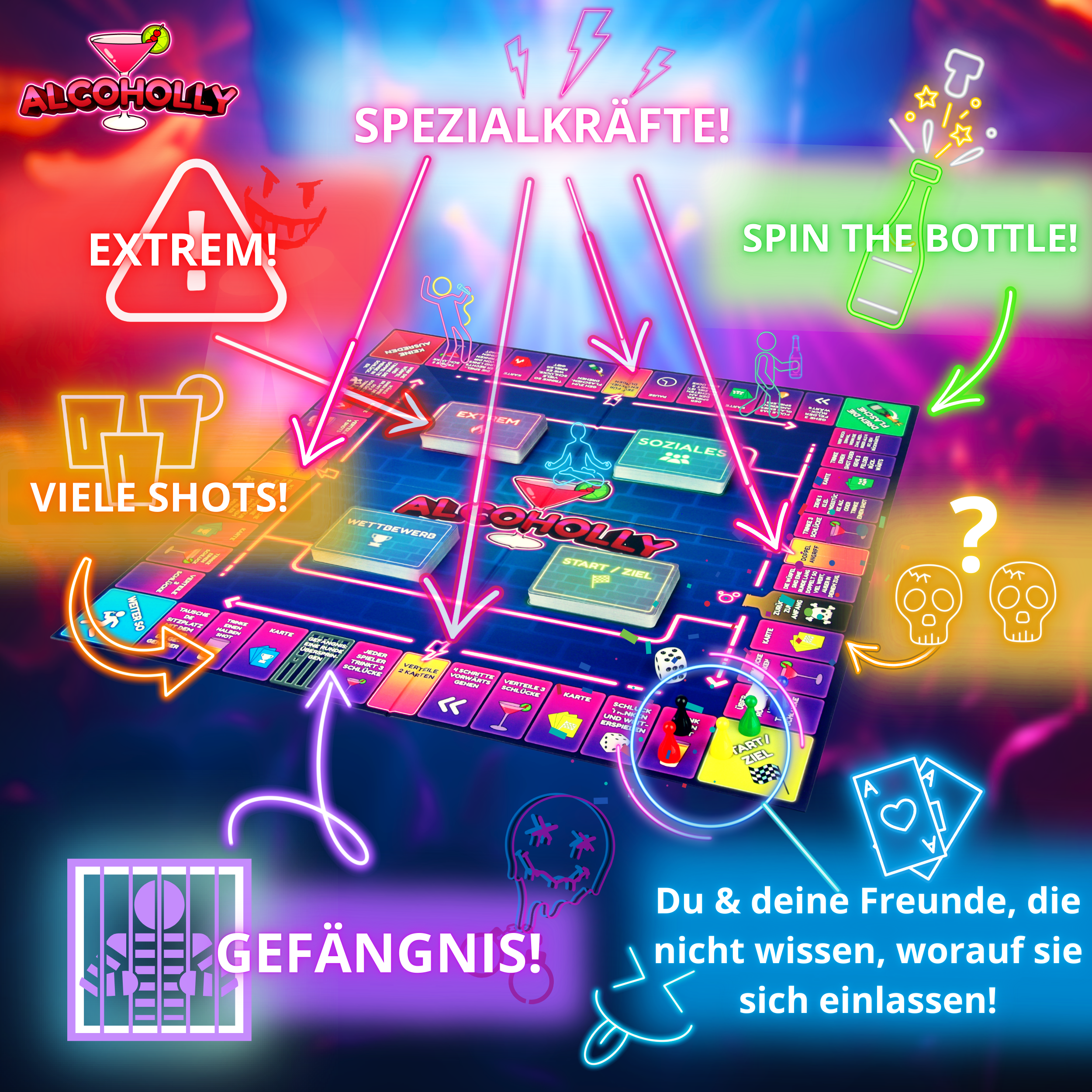 ALCOHOLLY! ~ Das beste Trinkspiel aller Zeiten! ~ Trinkspiele ~ Drinkopoly