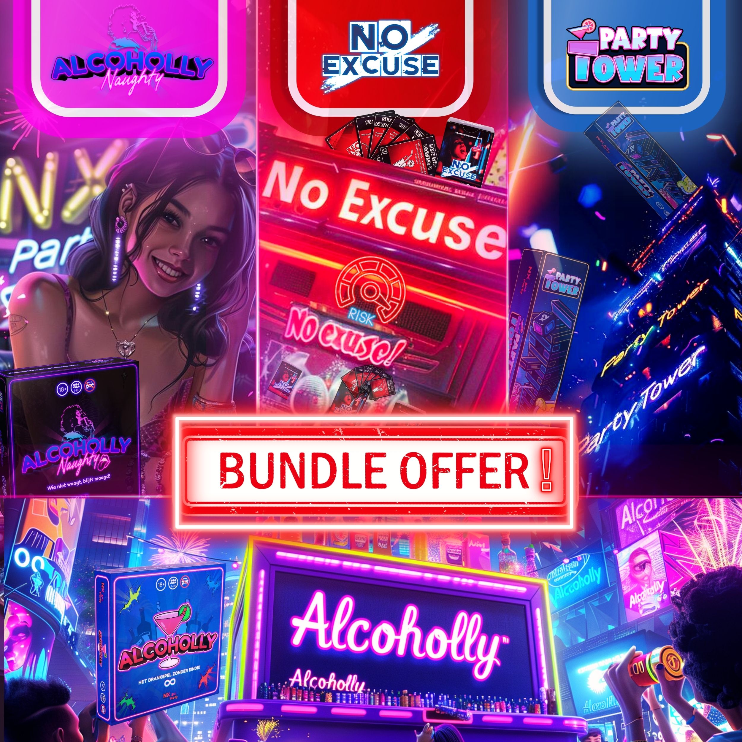 NX Party® Bundle XL + FREE DRINKING GAME!