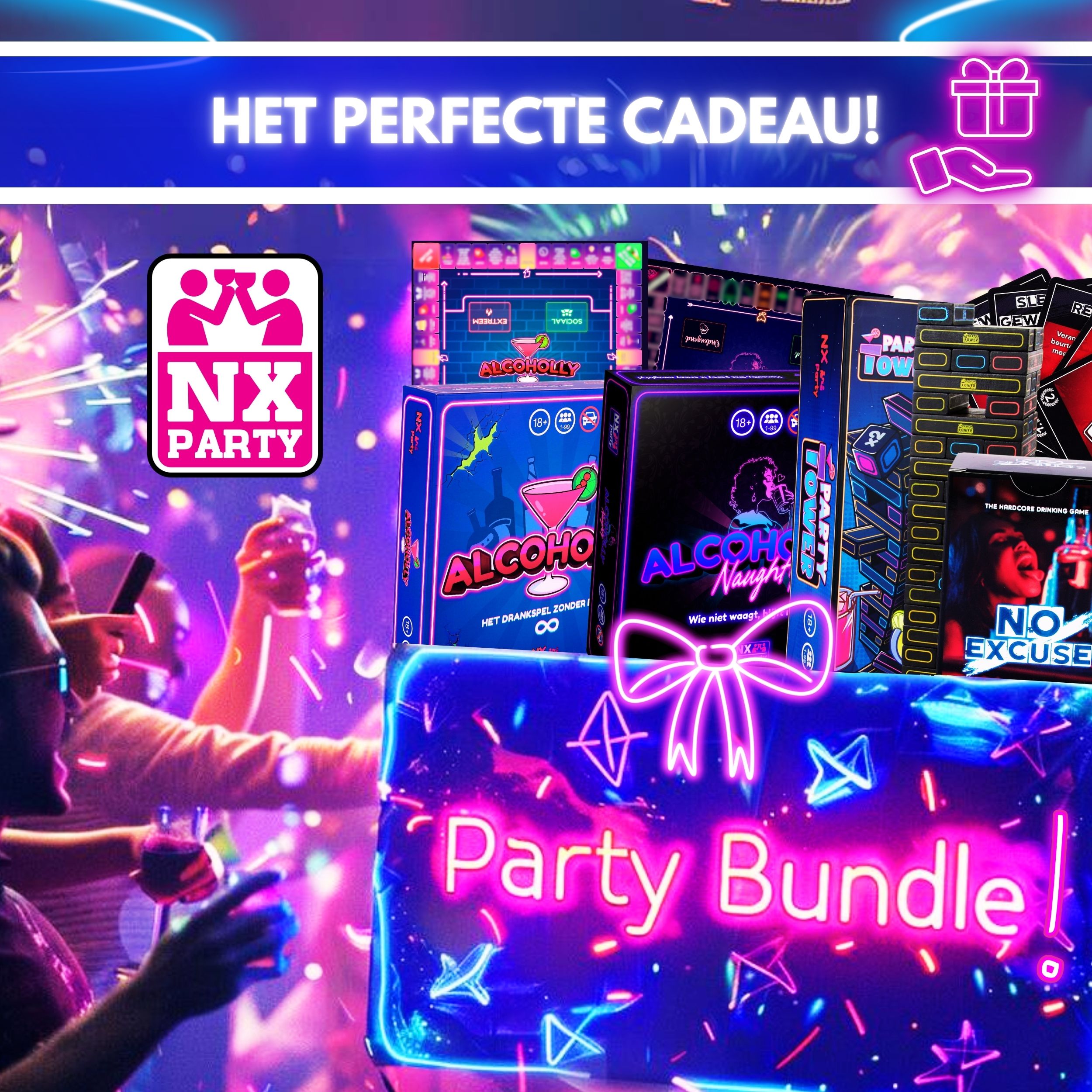 NX Party® Bundle XL + FREE DRINKING GAME!