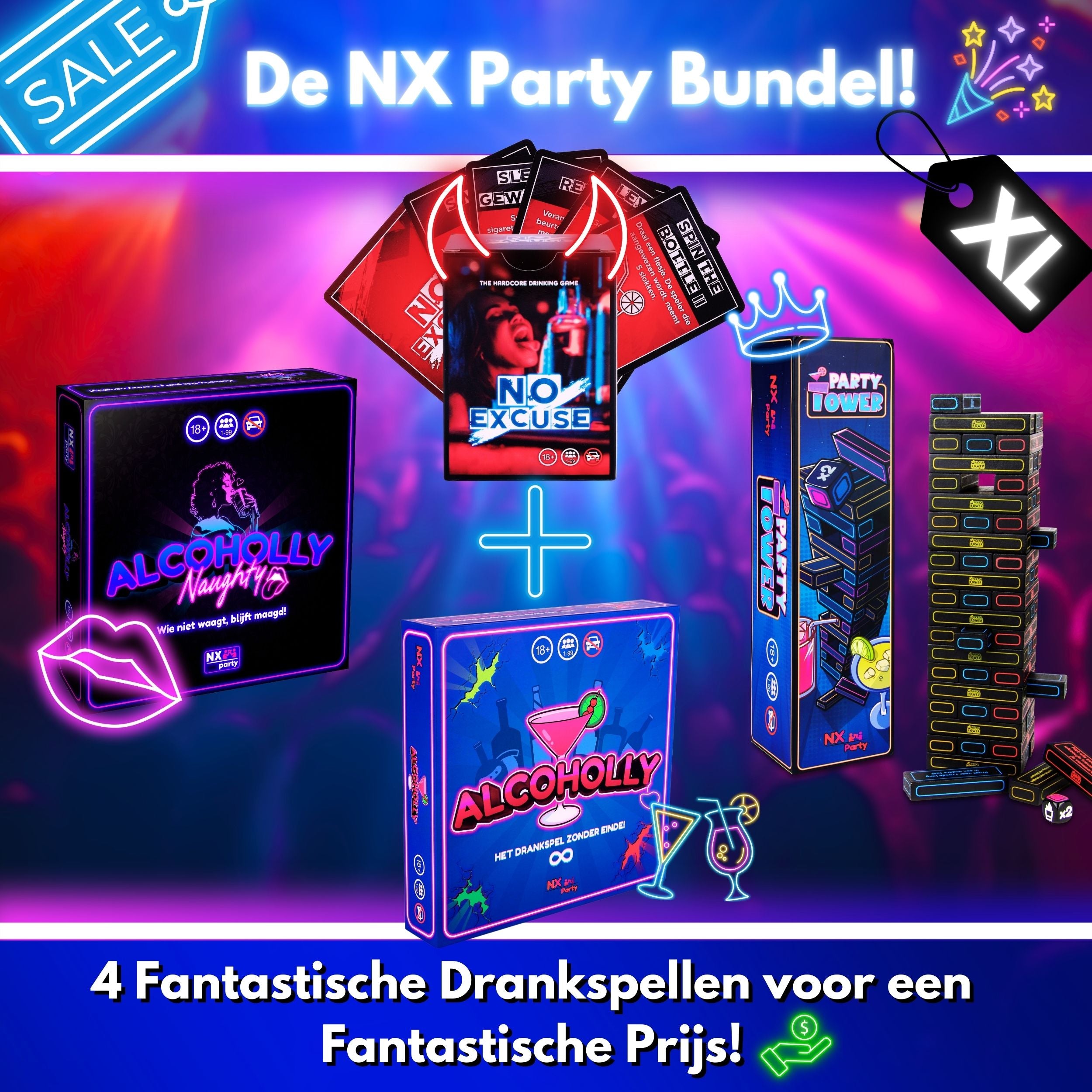 NX Party® Bundle XL + FREE DRINKING GAME!