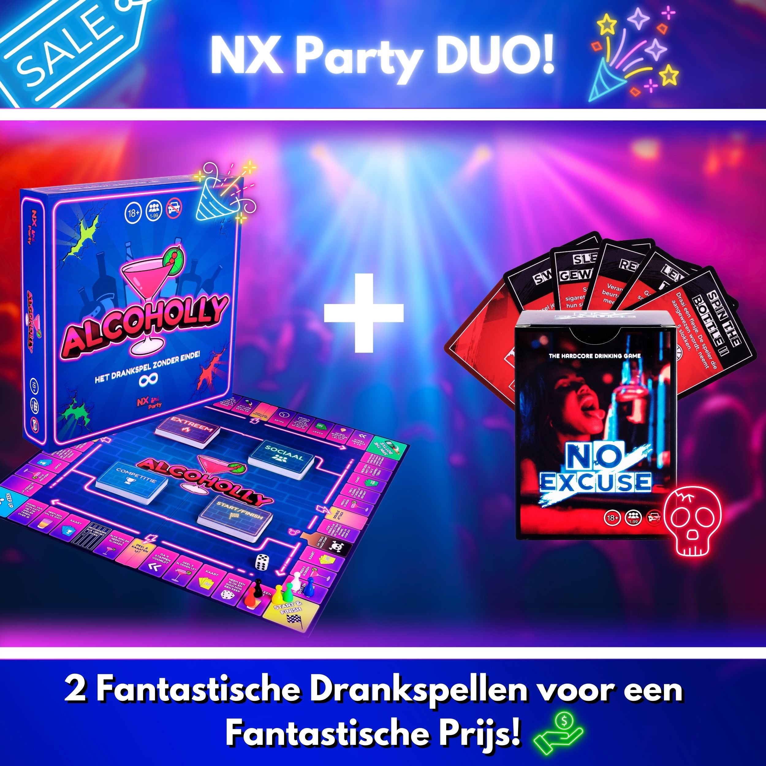 NX Party® Duo ~ Alcoholly® + No Excuse!