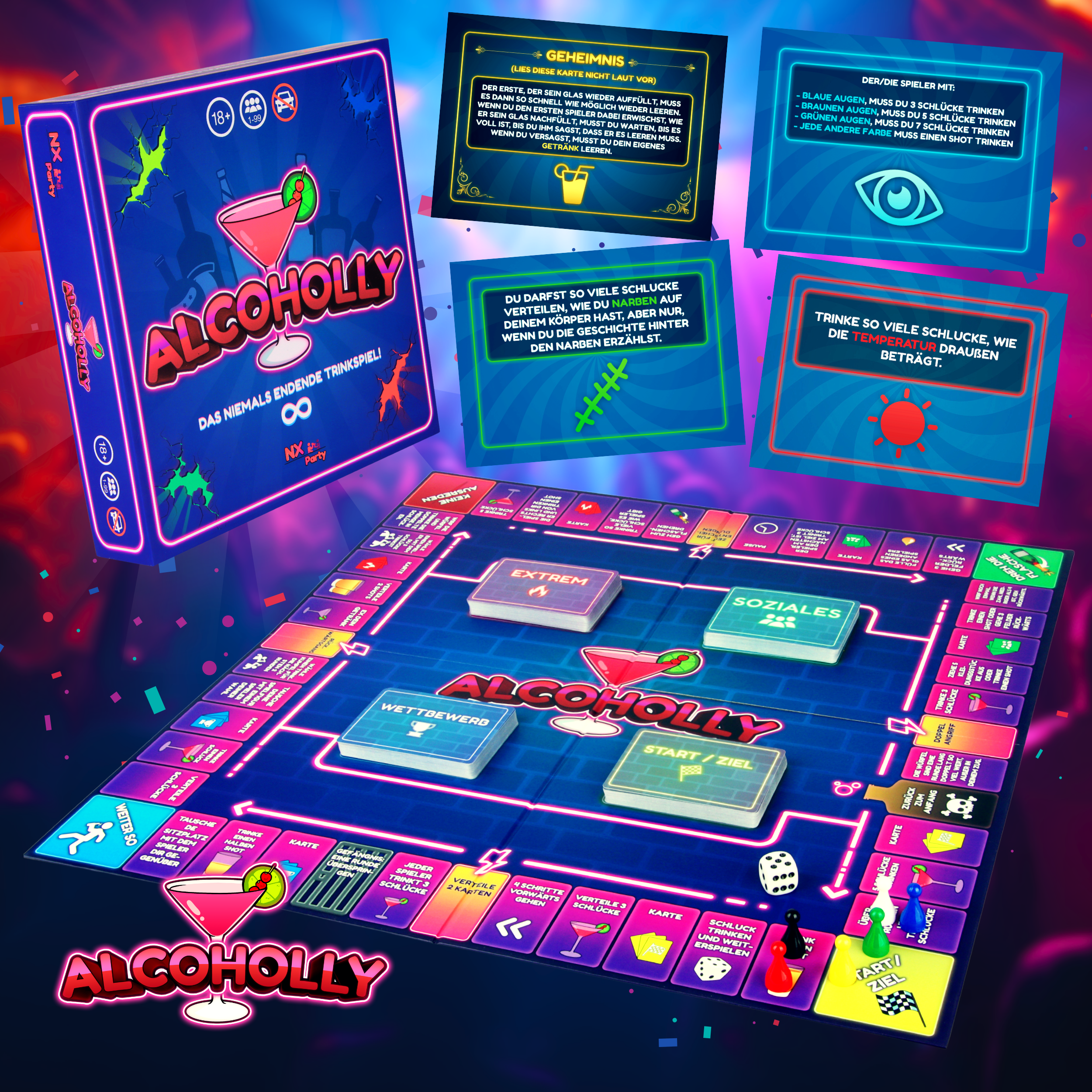ALCOHOLLY! ~ Das beste Trinkspiel aller Zeiten! ~ Trinkspiele ~ Drinkopoly