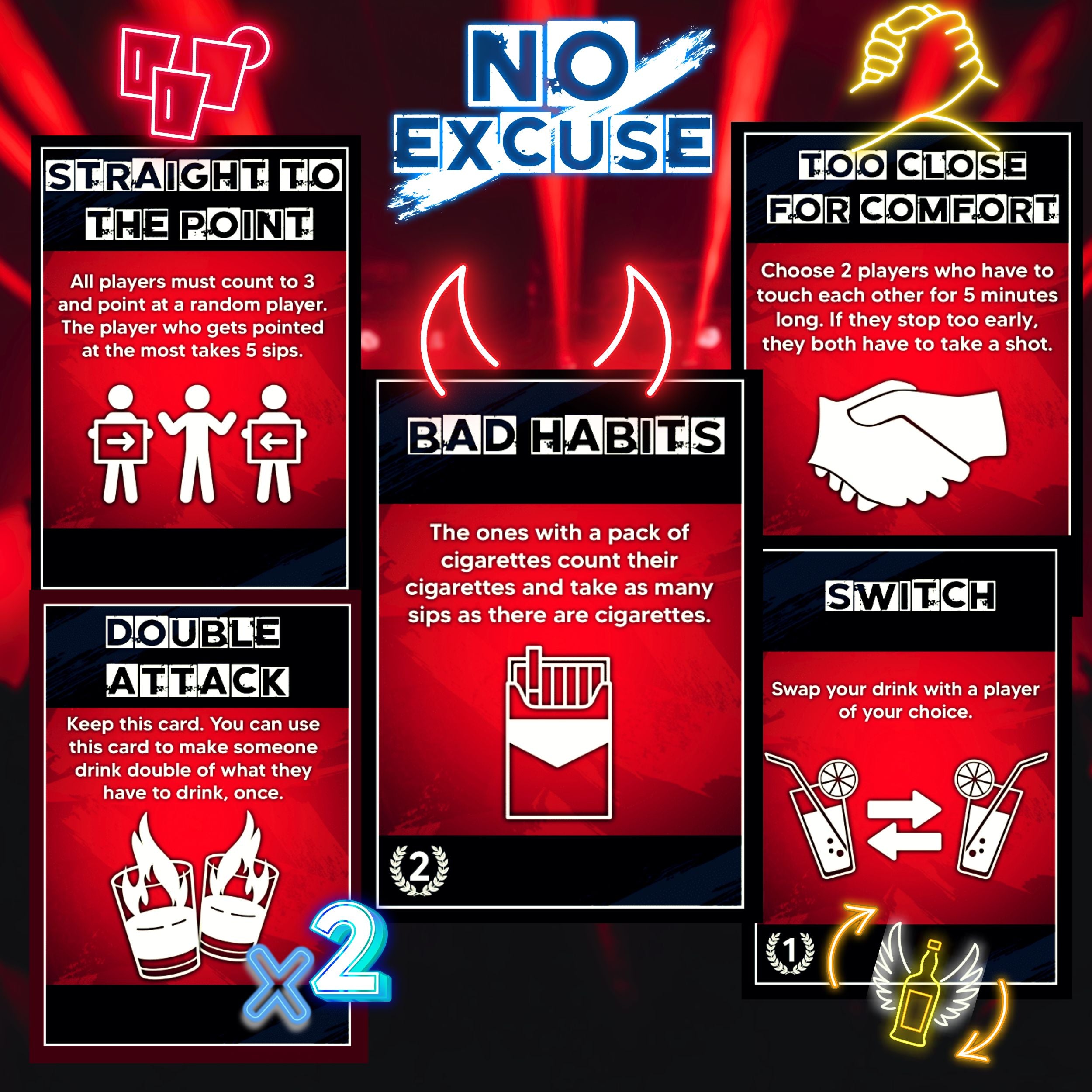 No Excuse! ~ The Hardcore Drinking Game!